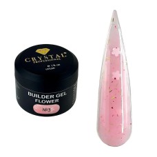 Гель для наращивания Crystal Professional Builder Gel Flower №3 30 мл